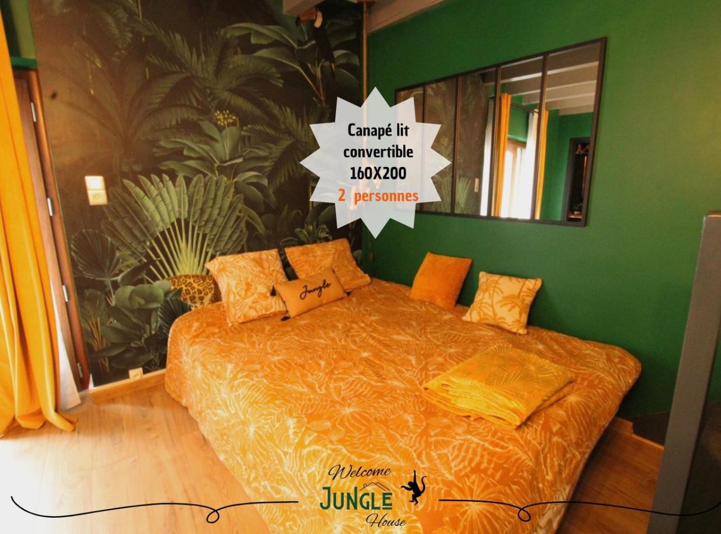 Maison "Jungle House" 90 M2 Billard, Retroprojecteur, Bar A Jeux , Vinyle, Wifi Fibre, Ideal Pro & Famille A Montbrison Kültér fotó