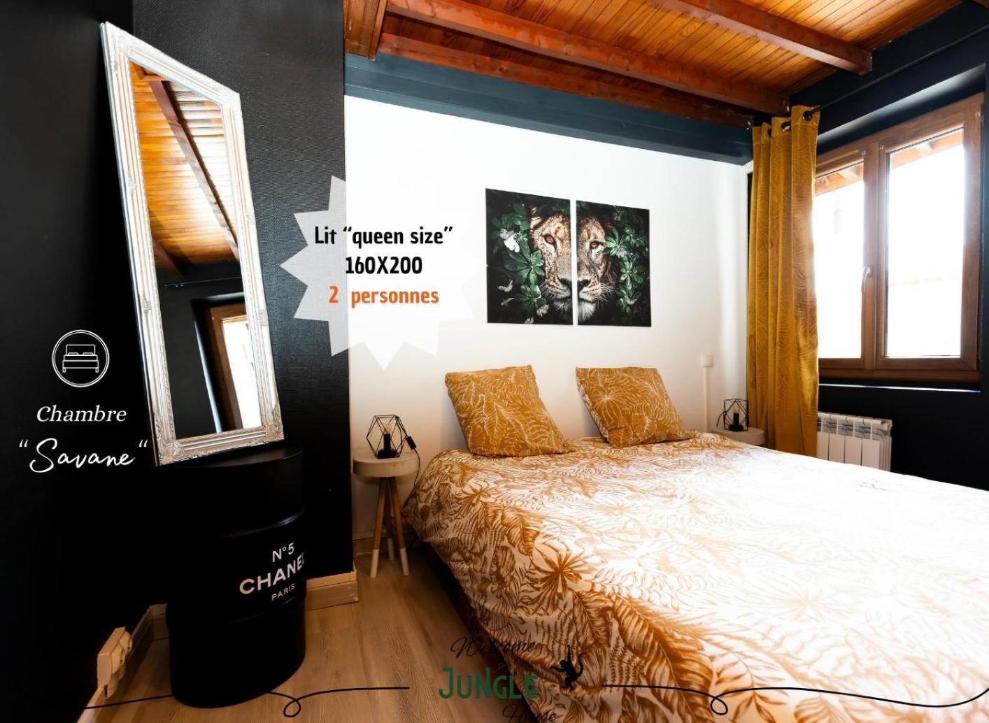 Maison "Jungle House" 90 M2 Billard, Retroprojecteur, Bar A Jeux , Vinyle, Wifi Fibre, Ideal Pro & Famille A Montbrison Kültér fotó